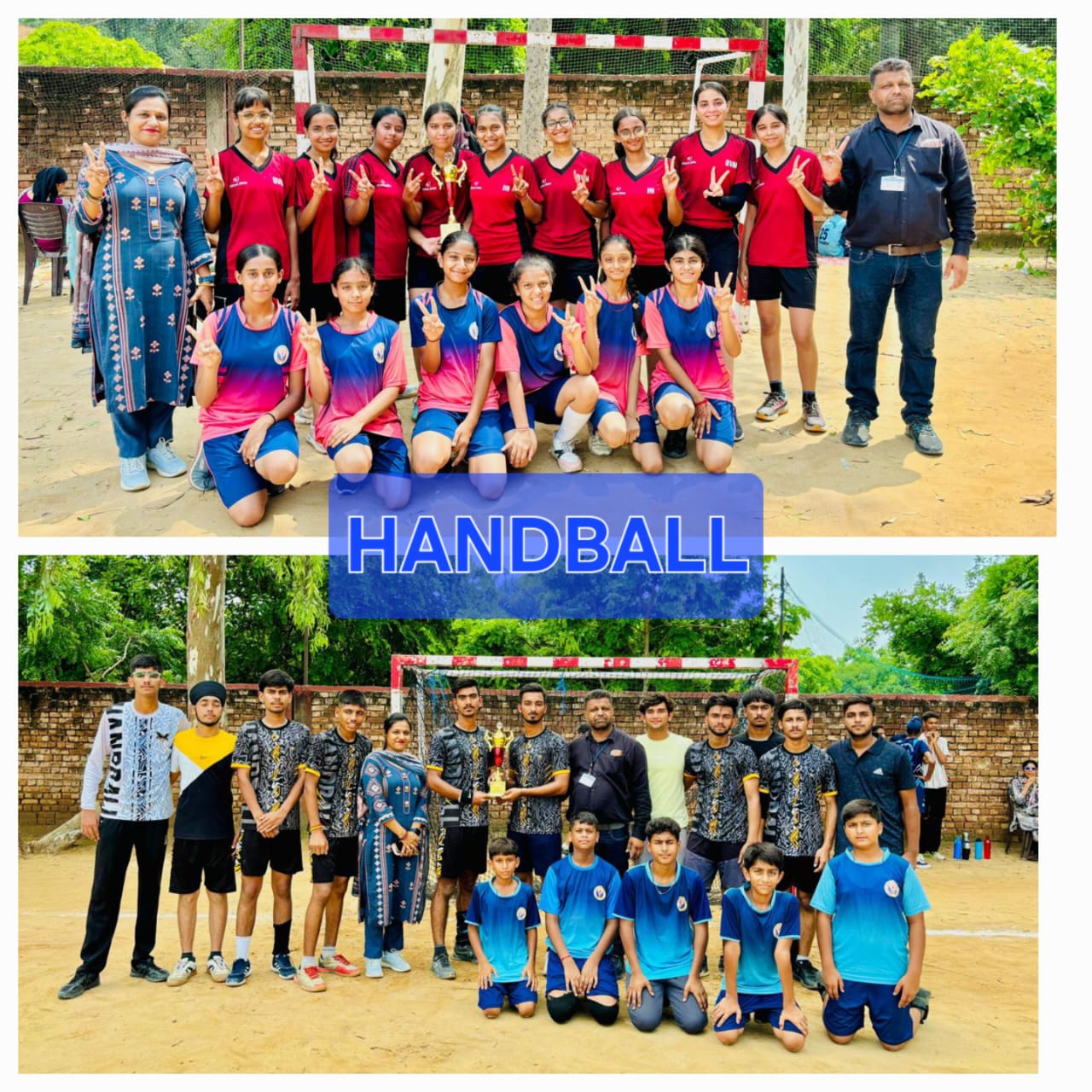 BVM Kitchlu Nagar Handballers Clutched the Junior District Level Triumph